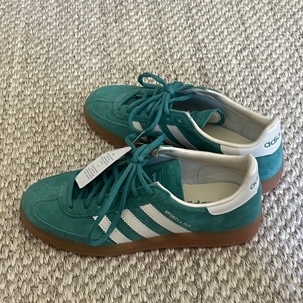 Sporty & Rich x Adidas Handball Spezial Teal - NWT Size Men’s 5.5